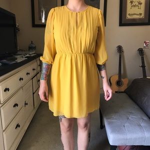 Casual Yellow Sun Dress